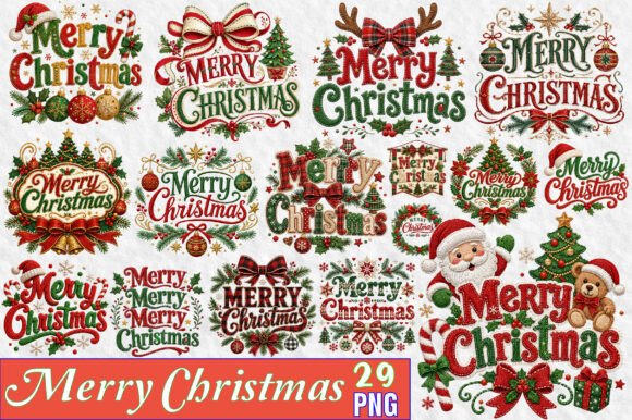 Download Merry Christmas Sublimation PNG Bundle - Sublimation png Collection