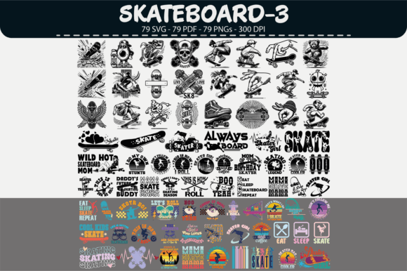 Download Skateboard Vector Clipart – 79 Designs - Skateboard Collection