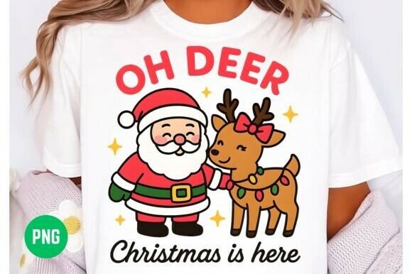 Download OH Deer Christmas is Here SVG PNG - Deer christmas Collection