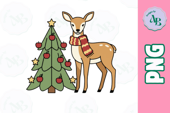 Download Cottagecore Woodlands Deer Christmas PNG - Deer christmas Collection