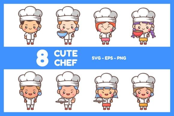 Download Cute Chef Illustration - Chef illustration Collection