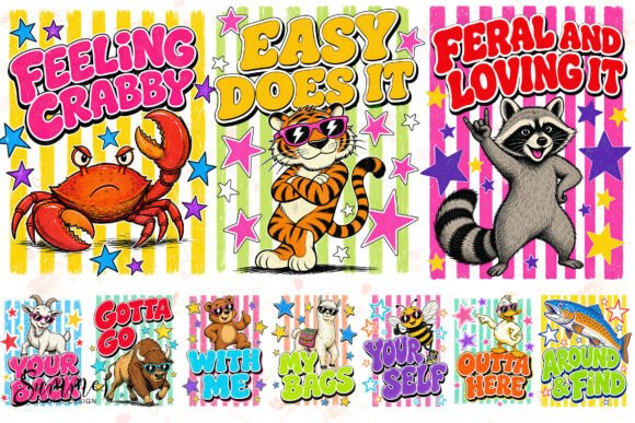 Download Retro Summer Animal Pun Sublimation PNGs - Sublimation png Collection