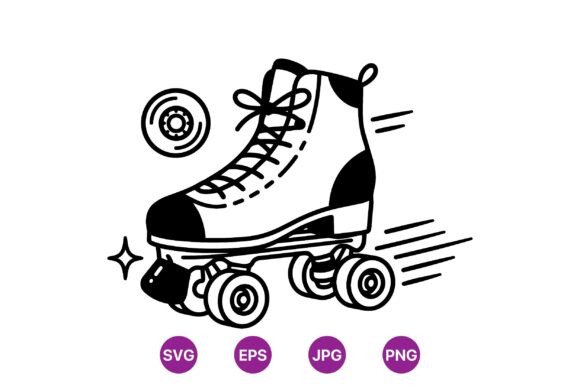 Download Retro Roller Skate Illustration - Skate illustration Collection